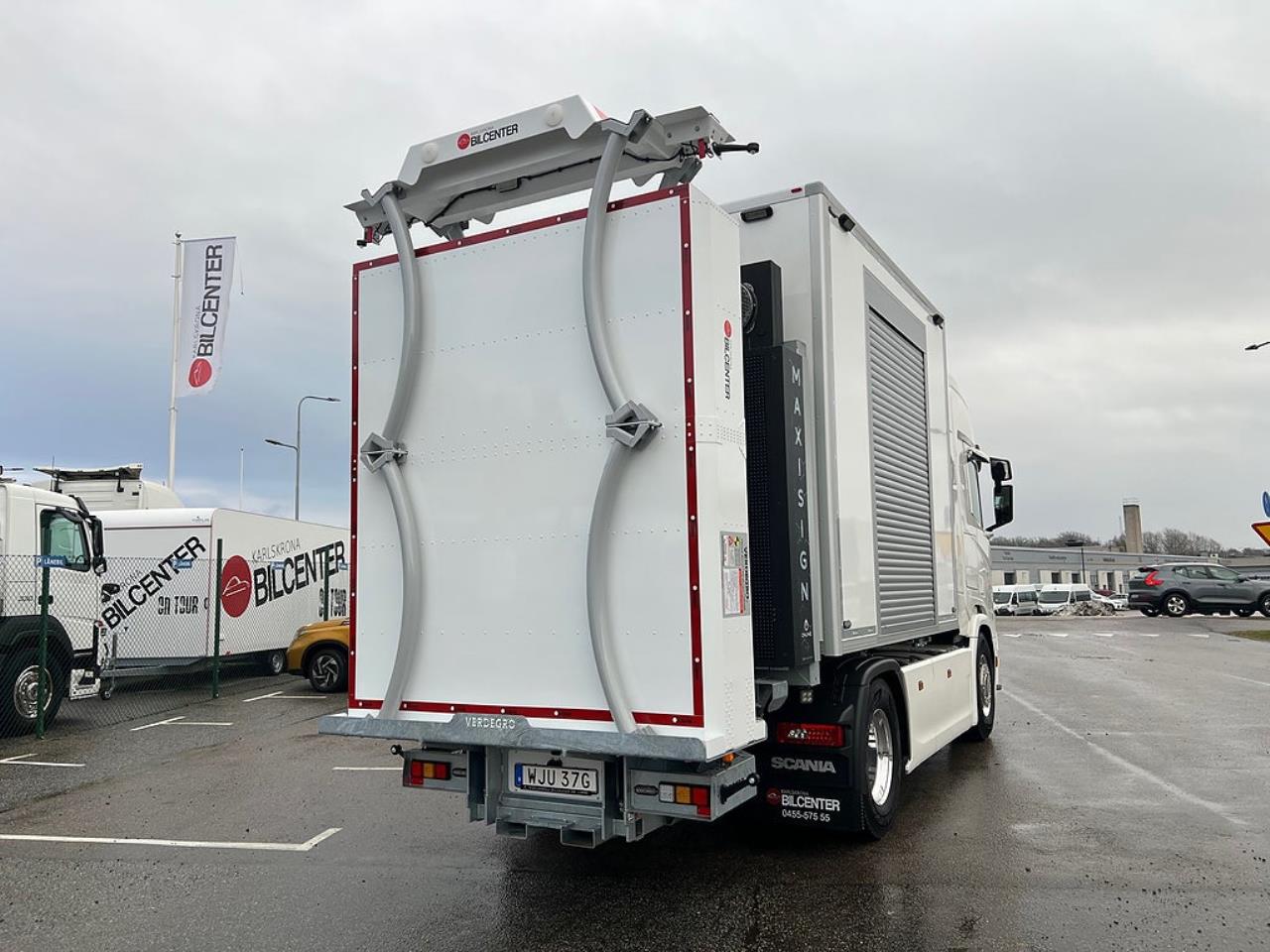 Scania R450 4x2 TMA Bil Skåp MaxiSign Online & Verdegro 2021 - Skåp