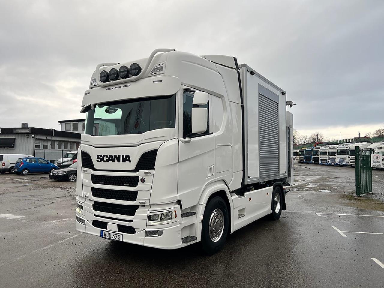 Scania R450 4x2 TMA Bil Skåp MaxiSign Online & Verdegro 2021 - Skåp