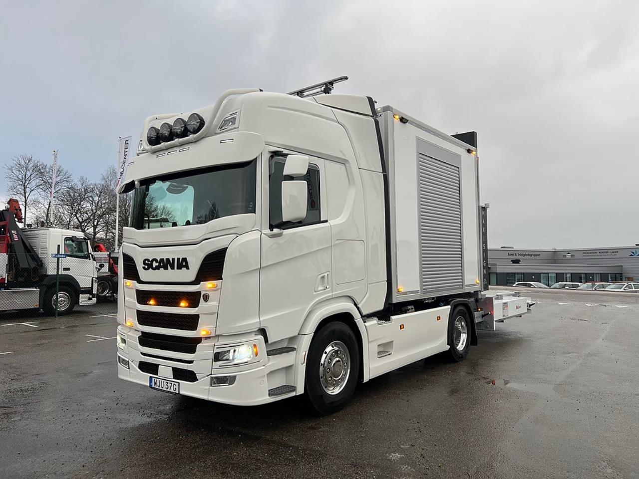 Scania R450 4x2 TMA Bil Skåp MaxiSign Online & Verdegro 2021 - Skåp