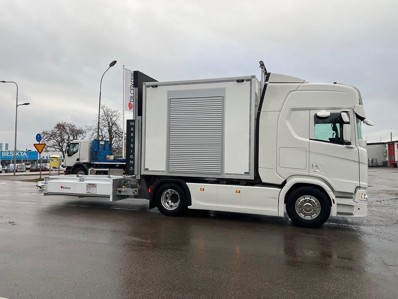 Scania R450 4x2 TMA Bil Skåp MaxiSign Online & Verdegro 2021 - Skåp