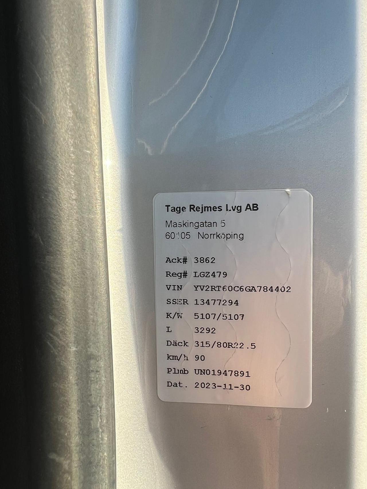 Volvo FH13 540 6x2 Lastväxlare, Full Boggie, Euro 6 2016 - Krok/Lastväxlare