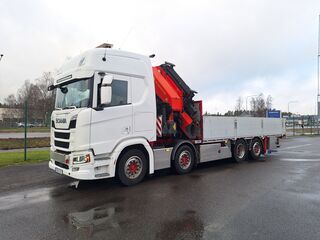 Scania R500 8x2 Flak/Kran