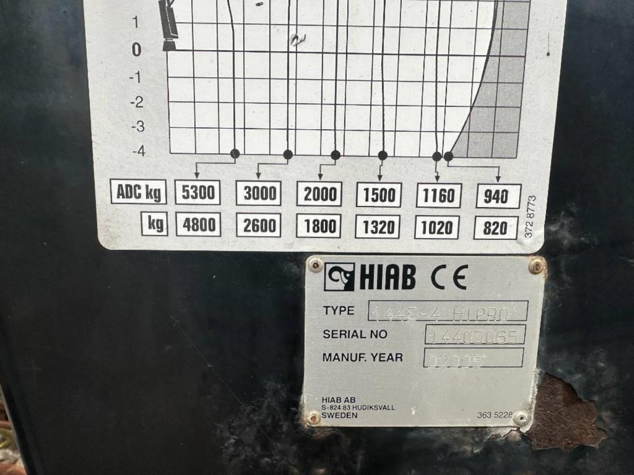 HIAB 144E-4 L&ouml;s Kran 2005 - Kran