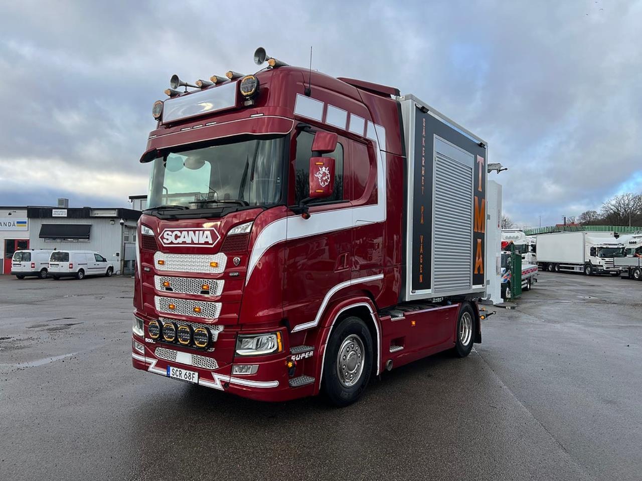 Scania S500 4x2 TMA Bil Sk&aring;p MaxiSign Online & Verdegro 2021 - Sk&aring;p