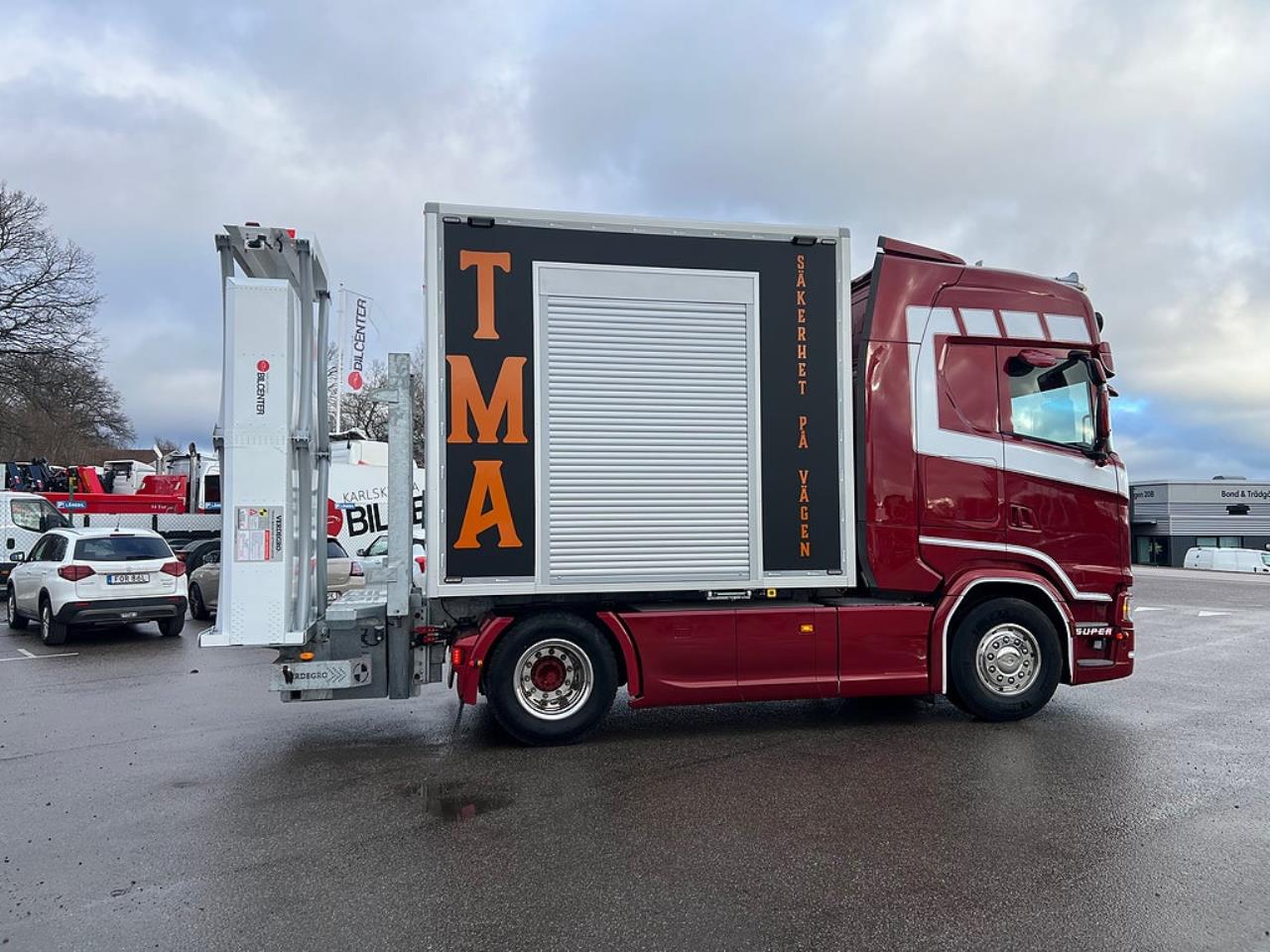 Scania S500 4x2 TMA Bil Sk&aring;p MaxiSign Online & Verdegro 2021 - Sk&aring;p