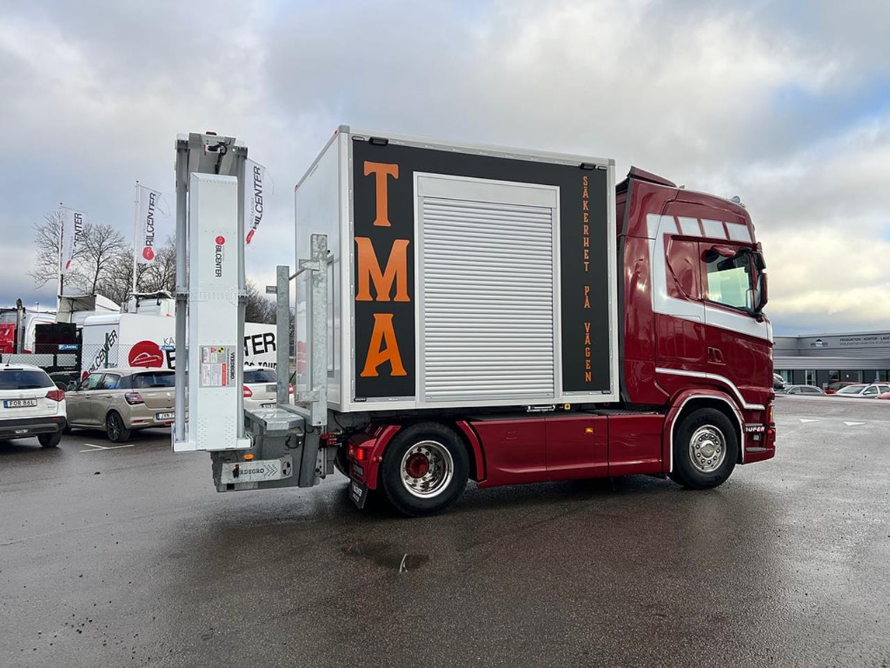 Scania S500 4x2 TMA Bil Sk&aring;p MaxiSign Online & Verdegro 2021 - Sk&aring;p