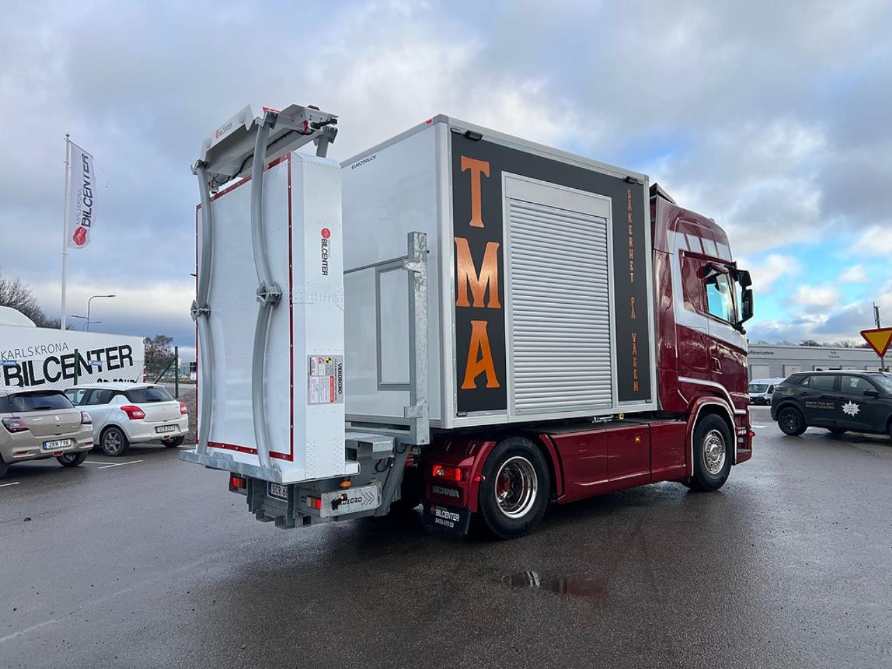 Scania S500 4x2 TMA Bil Sk&aring;p MaxiSign Online & Verdegro 2021 - Sk&aring;p