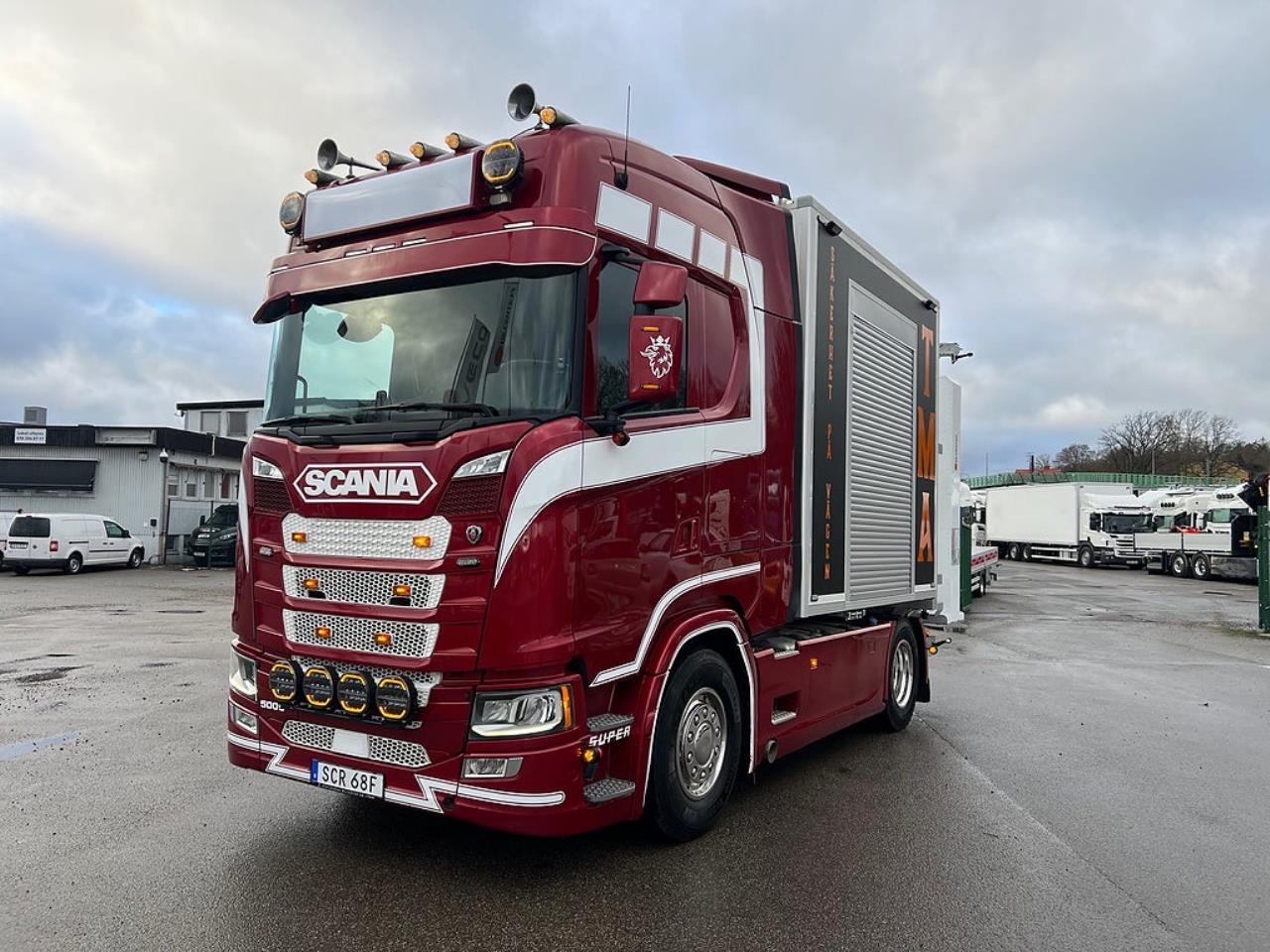 Scania S500 4x2 TMA Bil Sk&aring;p MaxiSign Online & Verdegro 2021 - Sk&aring;p