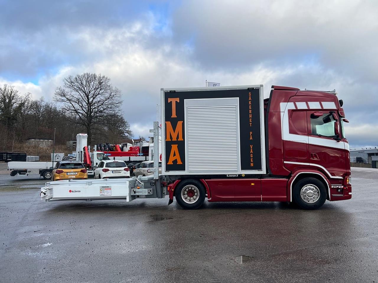 Scania S500 4x2 TMA Bil Sk&aring;p MaxiSign Online & Verdegro 2021 - Sk&aring;p