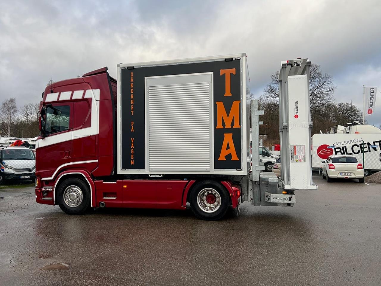 Scania S500 4x2 TMA Bil Sk&aring;p MaxiSign Online & Verdegro 2021 - Sk&aring;p