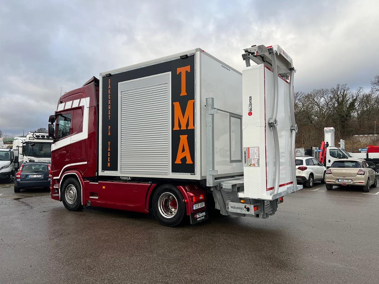 Scania S500 4x2 TMA Bil Sk&aring;p MaxiSign Online & Verdegro 2021 - Sk&aring;p