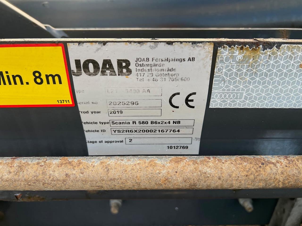 Scania R580 6x2*4 Lastv&auml;xlare, HyCover, Euro 6  2020 - Krok/Lastv&auml;xlare