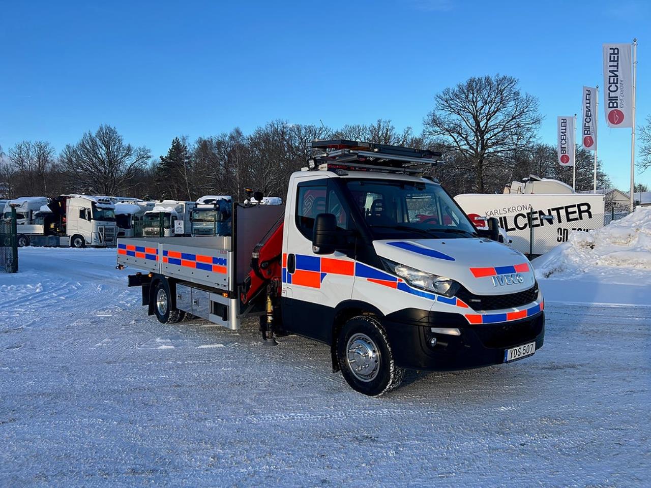 Iveco Daily 72C17 4x2 Kranbil MKT Extra Utrustning Euro 6 2017 - Kran