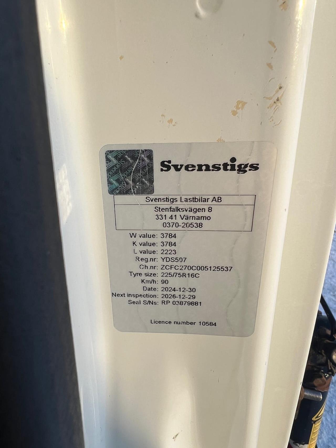 Iveco Daily 72C17 4x2 Kranbil MKT Extra Utrustning Euro 6 2017 - Kran