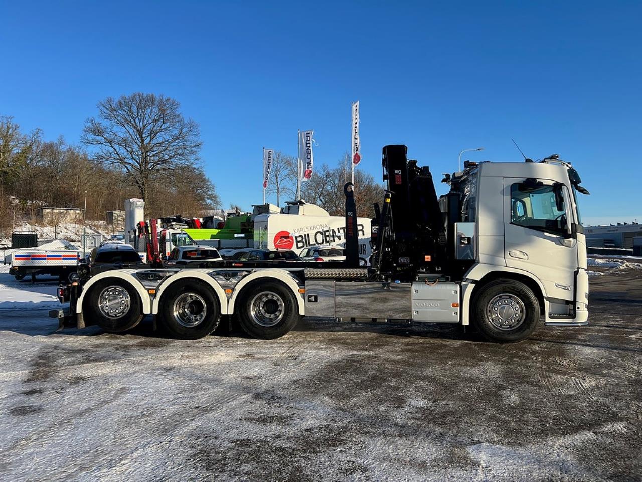 Volvo FM13 500 8x4*4 Tridem Kranv&auml;xlare Hiab 302 2023 - Kran