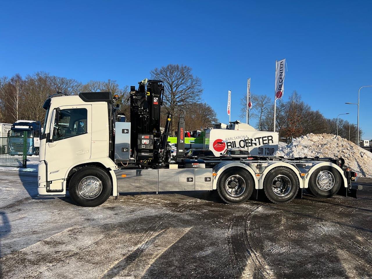 Volvo FM13 500 8x4*4 Tridem Kranv&auml;xlare Hiab 302 2023 - Kran