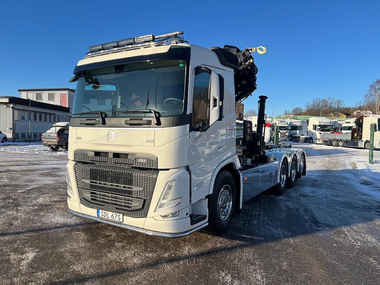 Volvo FM13 500 8x4*4 Tridem Kranv&auml;xlare Hiab 302 2023 - Kran