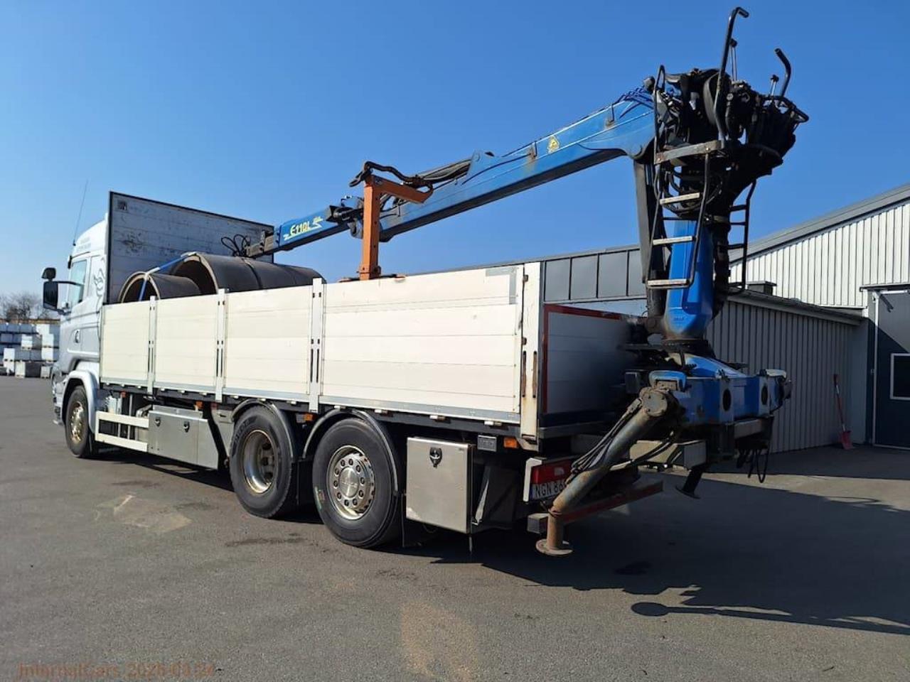 Scania R490 LB6x2*4 Flak med kran 2016 - Flak