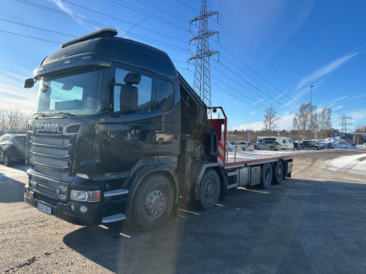 Scania R520 Kranbil Bodbil HIAB 855E-8 HIPRO 2014 - Kran