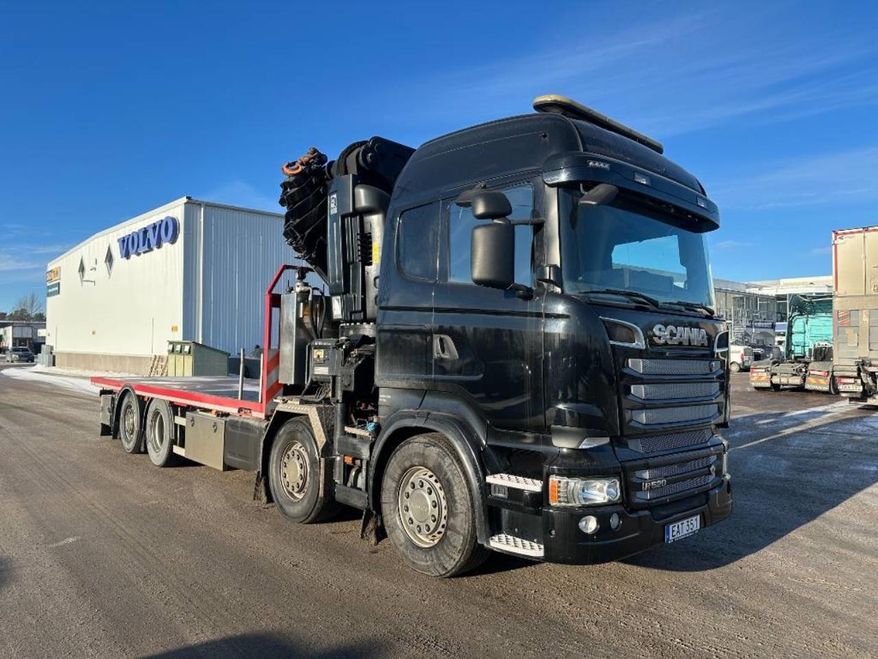 Scania R520 Kranbil Bodbil HIAB 855E-8 HIPRO 2014 - Kran