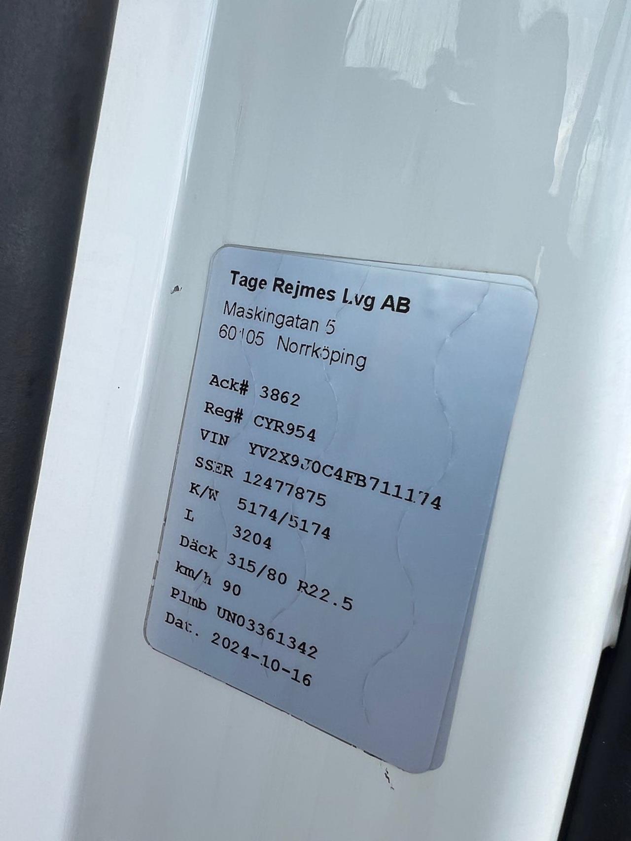 Volvo FMX 330 6x2*4 Laxo Liftdumper Euro 6 2015 - V&auml;xelflak