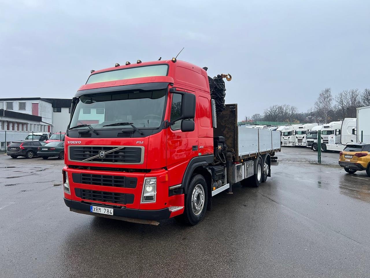 Volvo FM 400 6x2*4 Br&auml;dg&aring;rdsbil Kranbil Hiab 244E-7 Kran 2006 - Kran