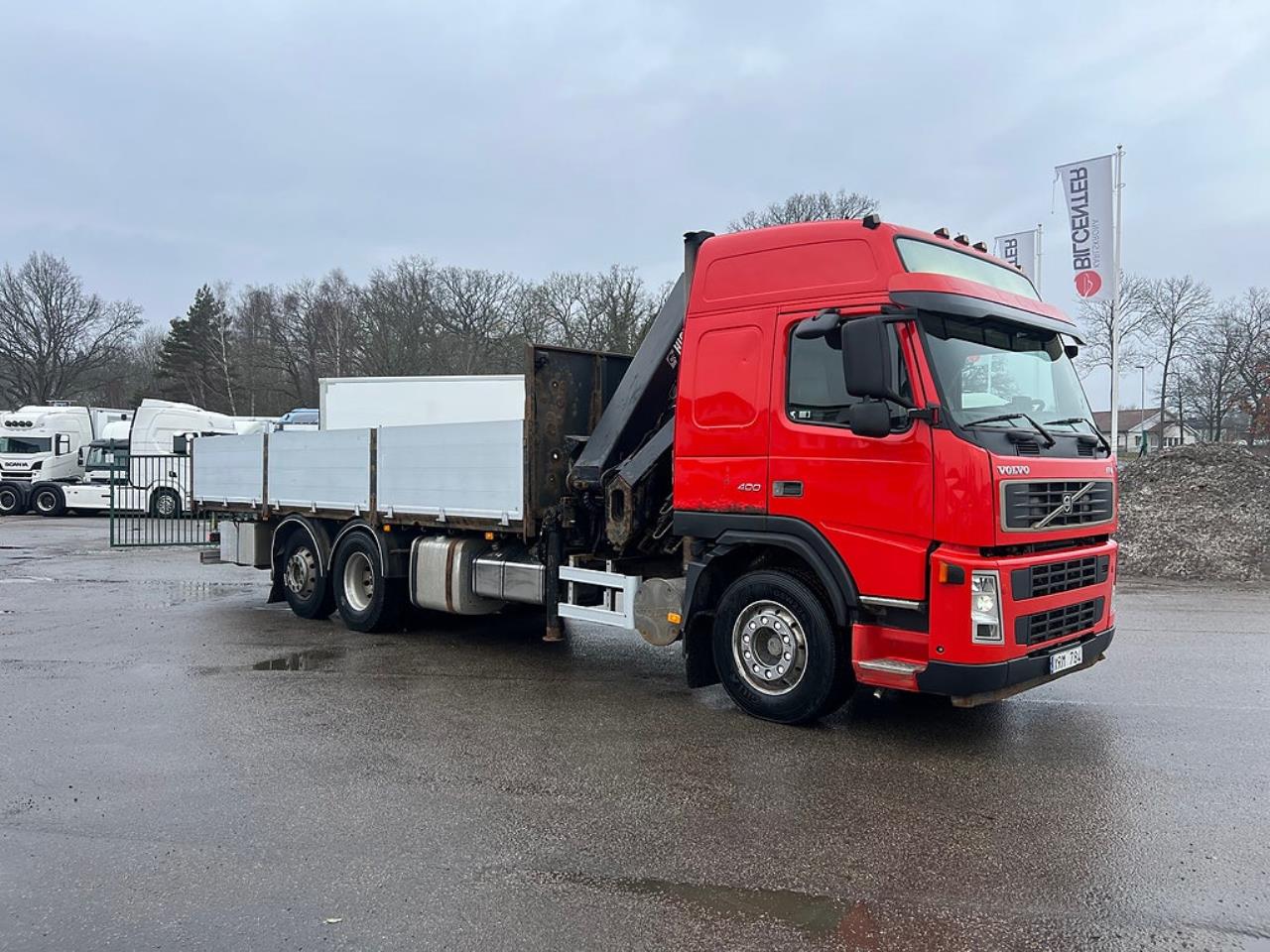 Volvo FM 400 6x2*4 Br&auml;dg&aring;rdsbil Kranbil Hiab 244E-7 Kran 2006 - Kran