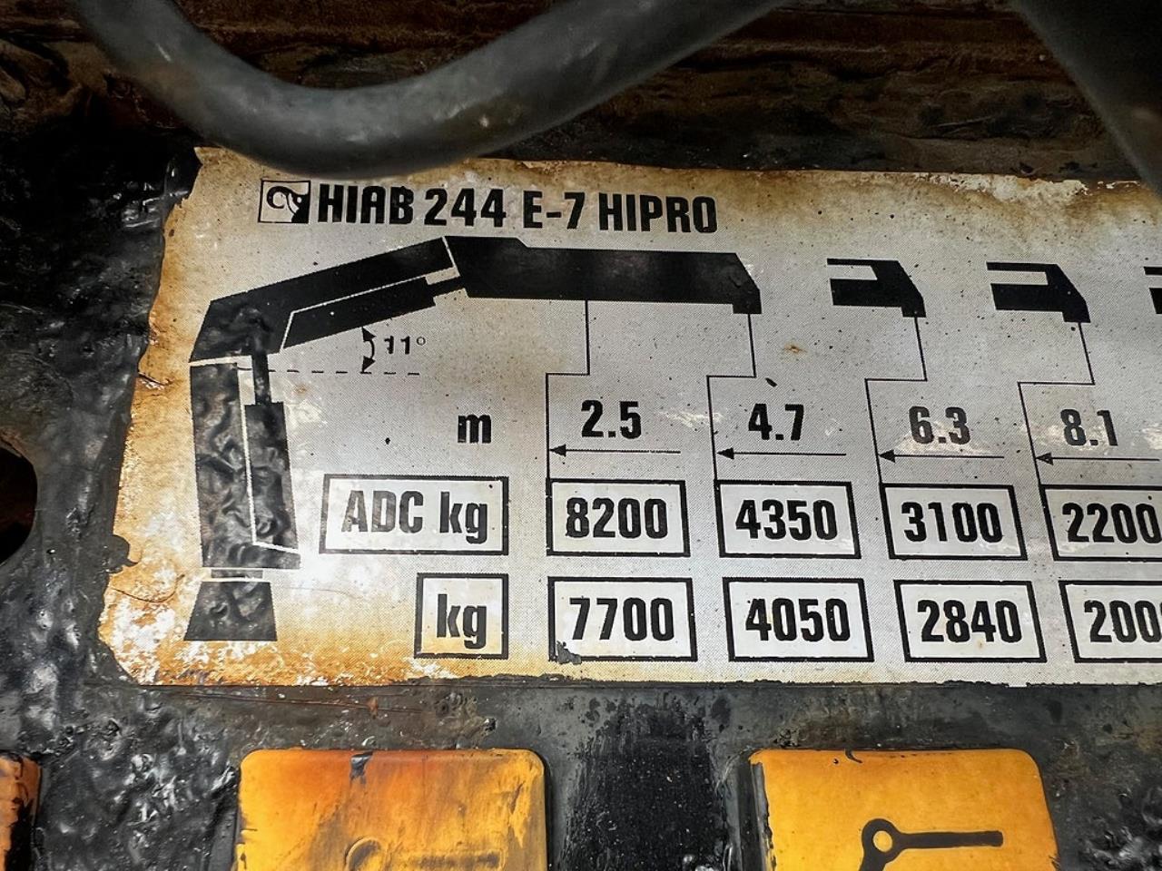 Volvo FM 400 6x2*4 Br&auml;dg&aring;rdsbil Kranbil Hiab 244E-7 Kran 2006 - Kran