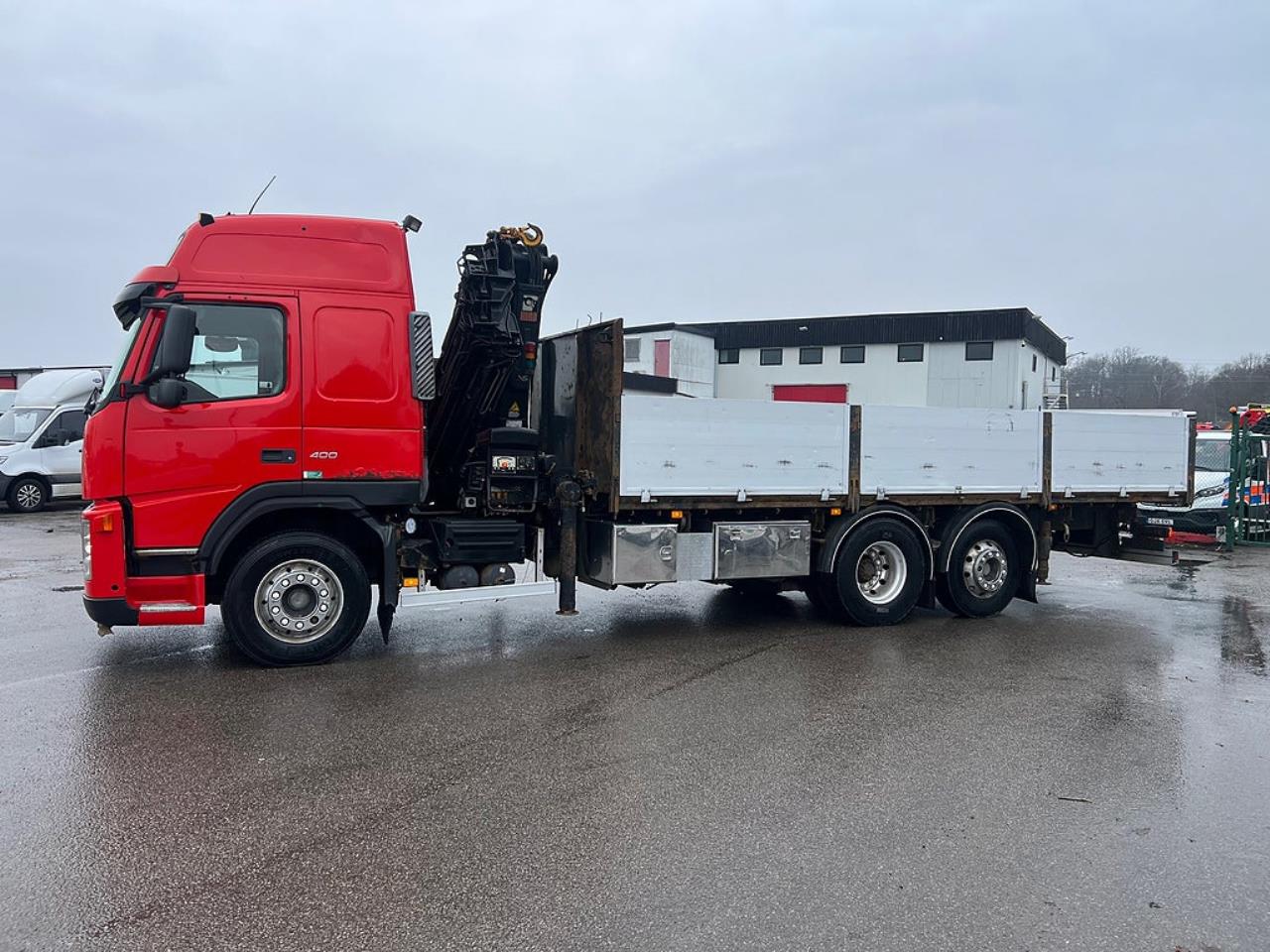 Volvo FM 400 6x2*4 Br&auml;dg&aring;rdsbil Kranbil Hiab 244E-7 Kran 2006 - Kran