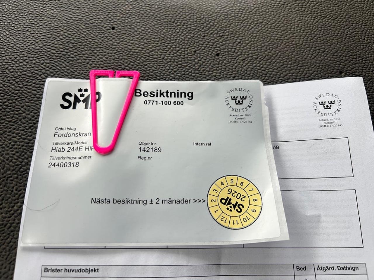 Volvo FM 400 6x2*4 Br&auml;dg&aring;rdsbil Kranbil Hiab 244E-7 Kran 2006 - Kran