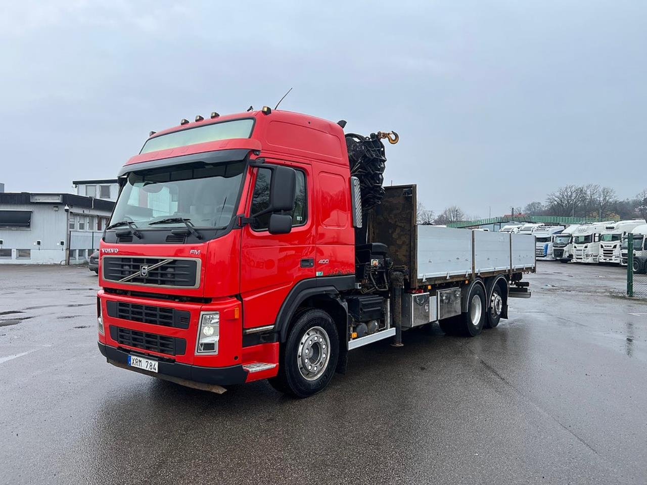 Volvo FM 400 6x2*4 Br&auml;dg&aring;rdsbil Kranbil Hiab 244E-7 Kran 2006 - Kran