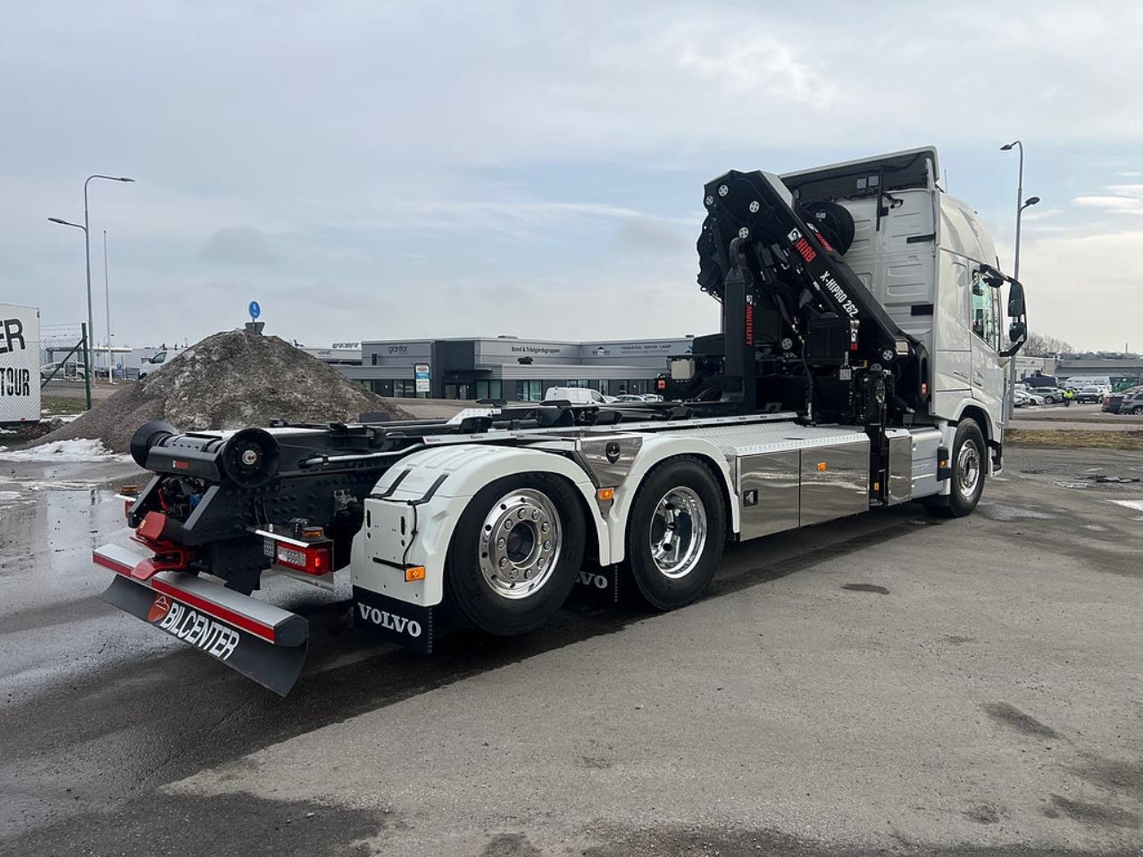 Volvo FM13 500 6x2*4 Kranv&auml;xlare Hiab Kran Komplett Skopa & Flak 2024 - Kran