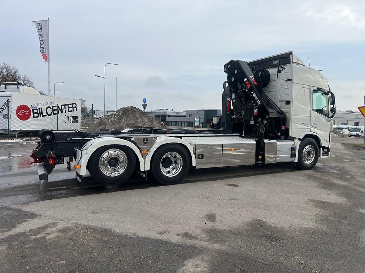 Volvo FM13 500 6x2*4 Kranv&auml;xlare Hiab Kran Komplett Skopa & Flak 2024 - Kran