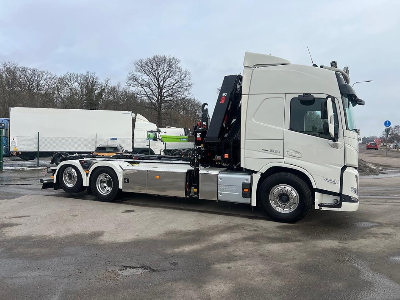 Volvo FM13 500 6x2*4 Kranv&auml;xlare Hiab Kran Komplett Skopa & Flak 2024 - Kran