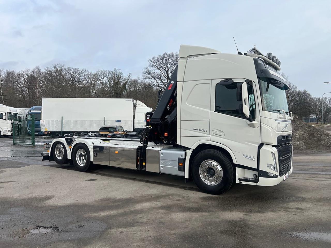 Volvo FM13 500 6x2*4 Kranv&auml;xlare Hiab Kran Komplett Skopa & Flak 2024 - Kran