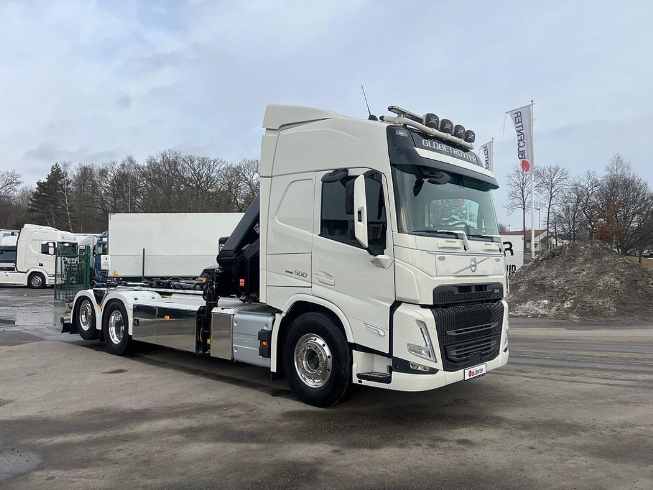 Volvo FM13 500 6x2*4 Kranv&auml;xlare Hiab Kran Komplett Skopa & Flak 2024 - Kran
