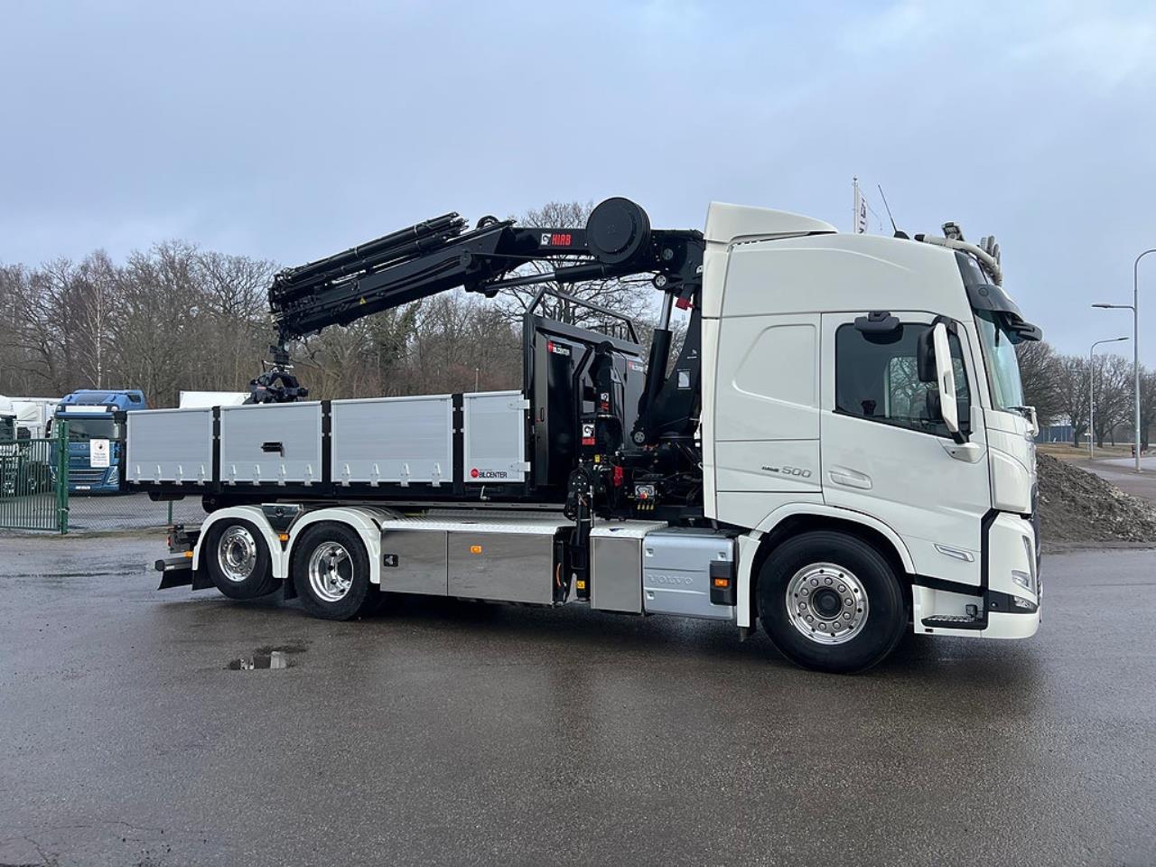 Volvo FM13 500 6x2*4 Kranv&auml;xlare Hiab Kran Komplett Skopa & Flak 2024 - Kran
