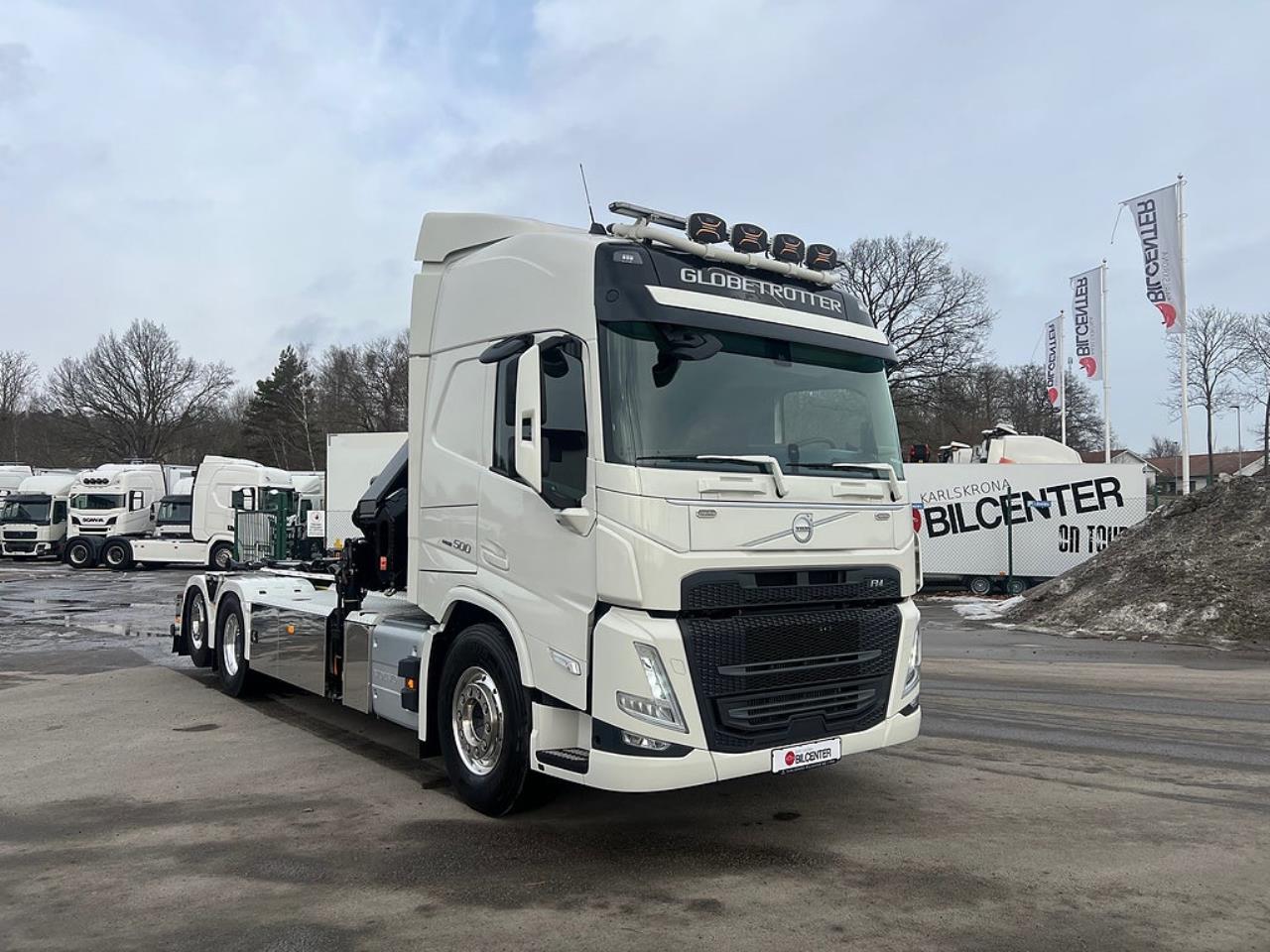 Volvo FM13 500 6x2*4 Kranv&auml;xlare Hiab Kran Komplett Skopa & Flak 2024 - Kran