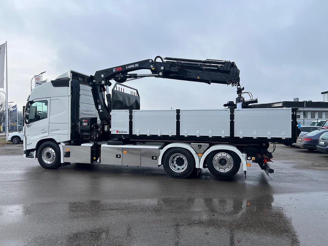 Volvo FM13 500 6x2*4 Kranv&auml;xlare Hiab Kran Komplett Skopa & Flak 2024 - Kran