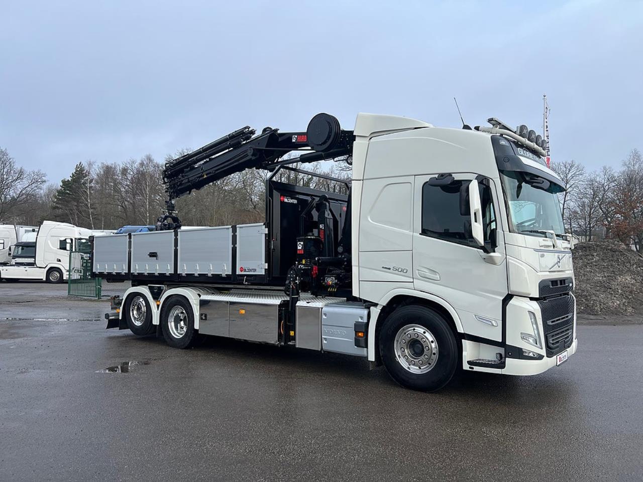 Volvo FM13 500 6x2*4 Kranv&auml;xlare Hiab Kran Komplett Skopa & Flak 2024 - Kran