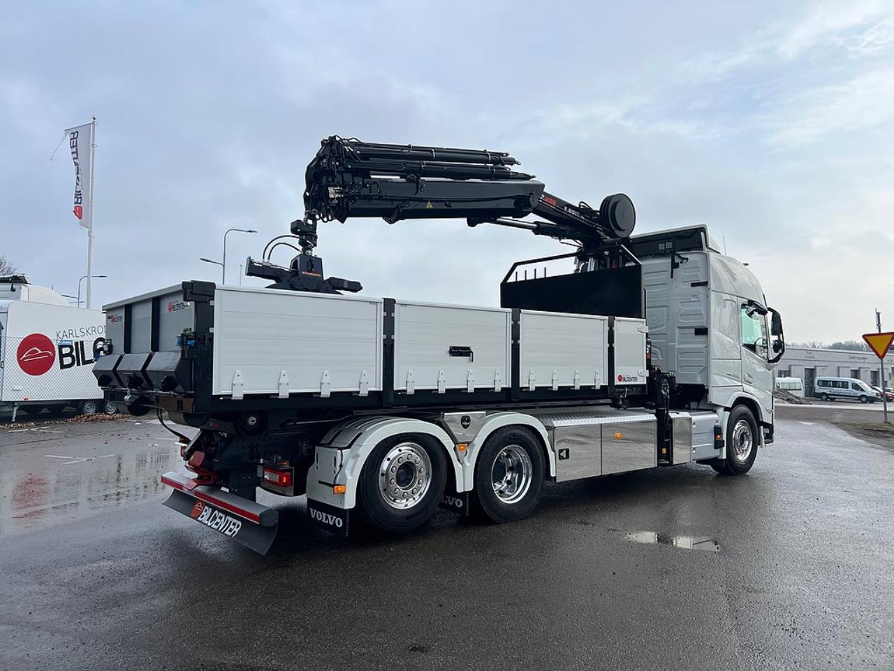 Volvo FM13 500 6x2*4 Kranv&auml;xlare Hiab Kran Komplett Skopa & Flak 2024 - Kran