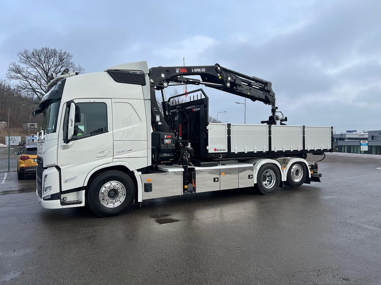 Volvo FM13 500 6x2*4 Kranv&auml;xlare Hiab Kran Komplett Skopa & Flak 2024 - Kran