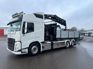 Volvo FM13 500 6x2*4 Kranv&auml;xlare Hiab Kran Komplett Skopa & Flak