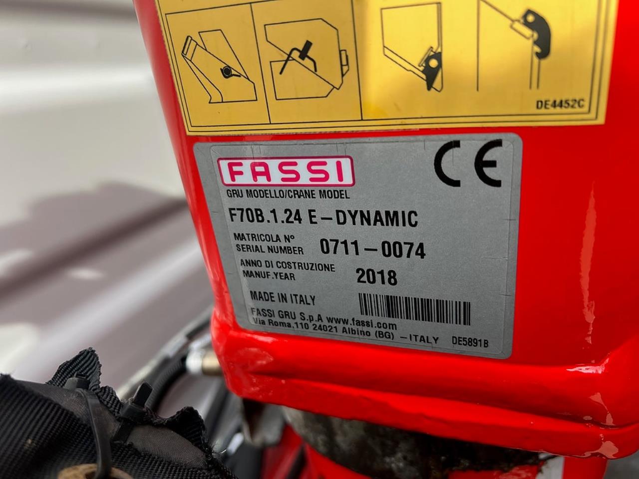 Iveco Daily 72C18 4x2 Kranbil Fassi F70 Kran, Euro 6 2019 - Kran