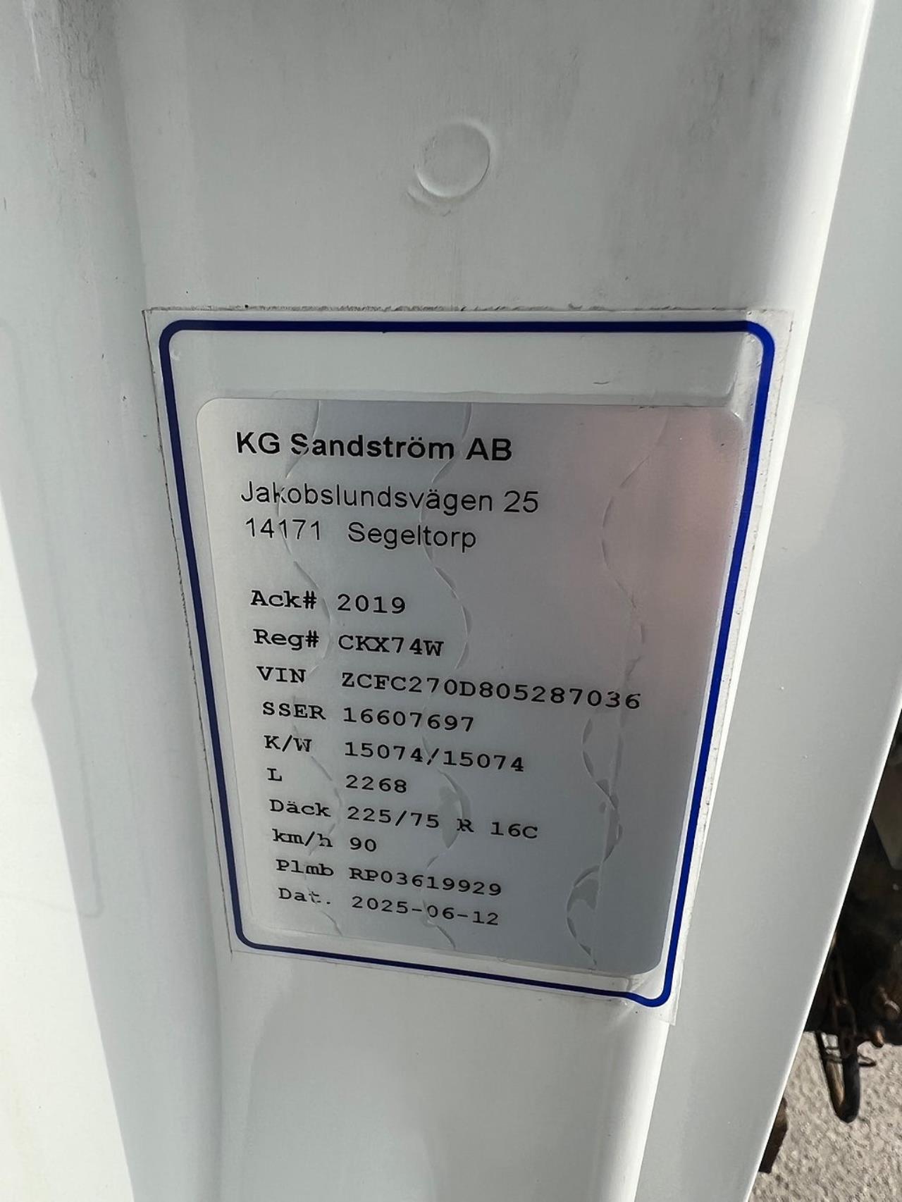 Iveco Daily 72C18 4x2 Kranbil Fassi F70 Kran, Euro 6 2019 - Kran