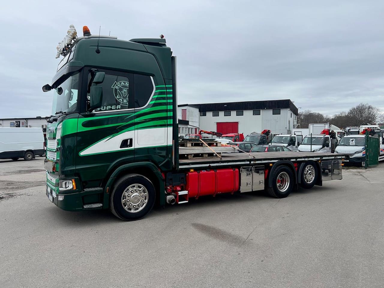 Scania S520 V8 6x2*4 Flakbil 2017 - Flak