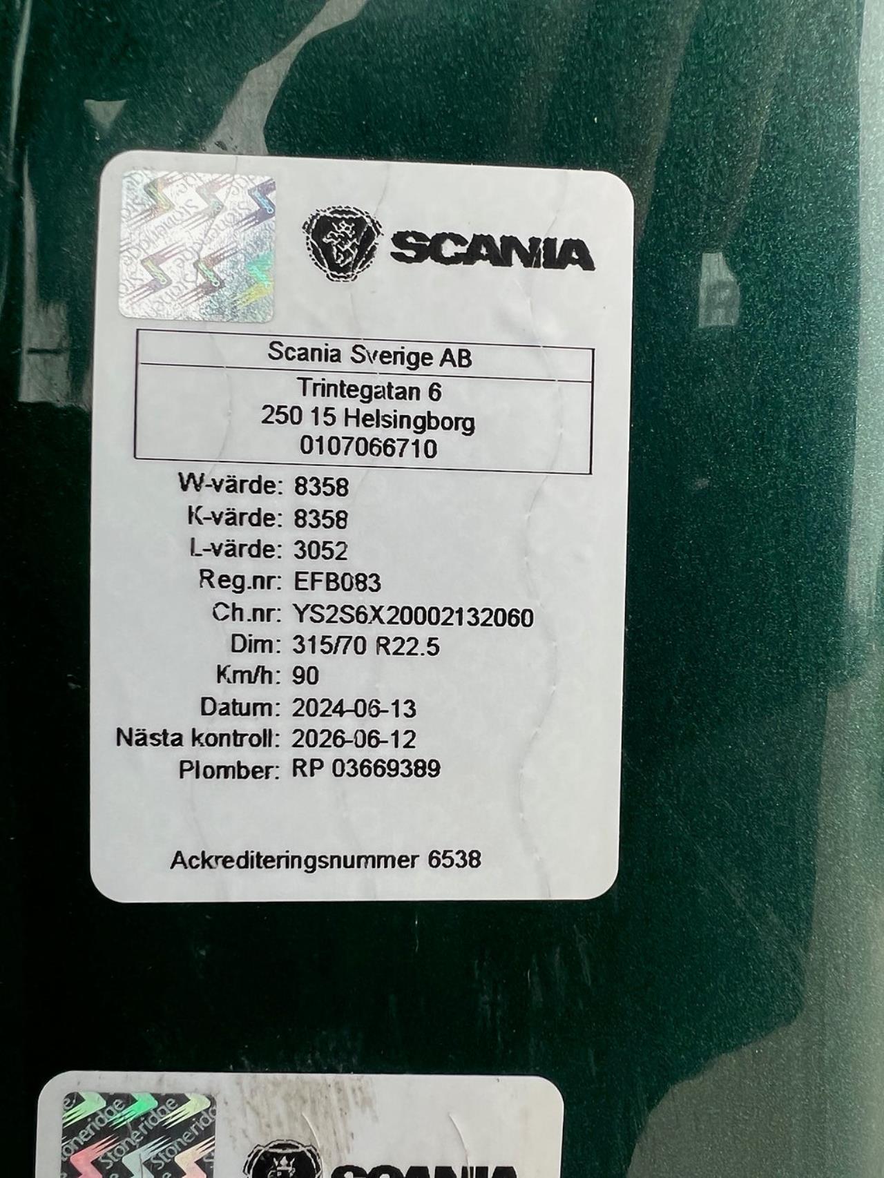 Scania S520 V8 6x2*4 Flakbil 2017 - Flak