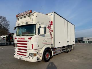 Scania R500 V8 6x2 Sk&aring;pbil, &Ouml;ppningsbarsida