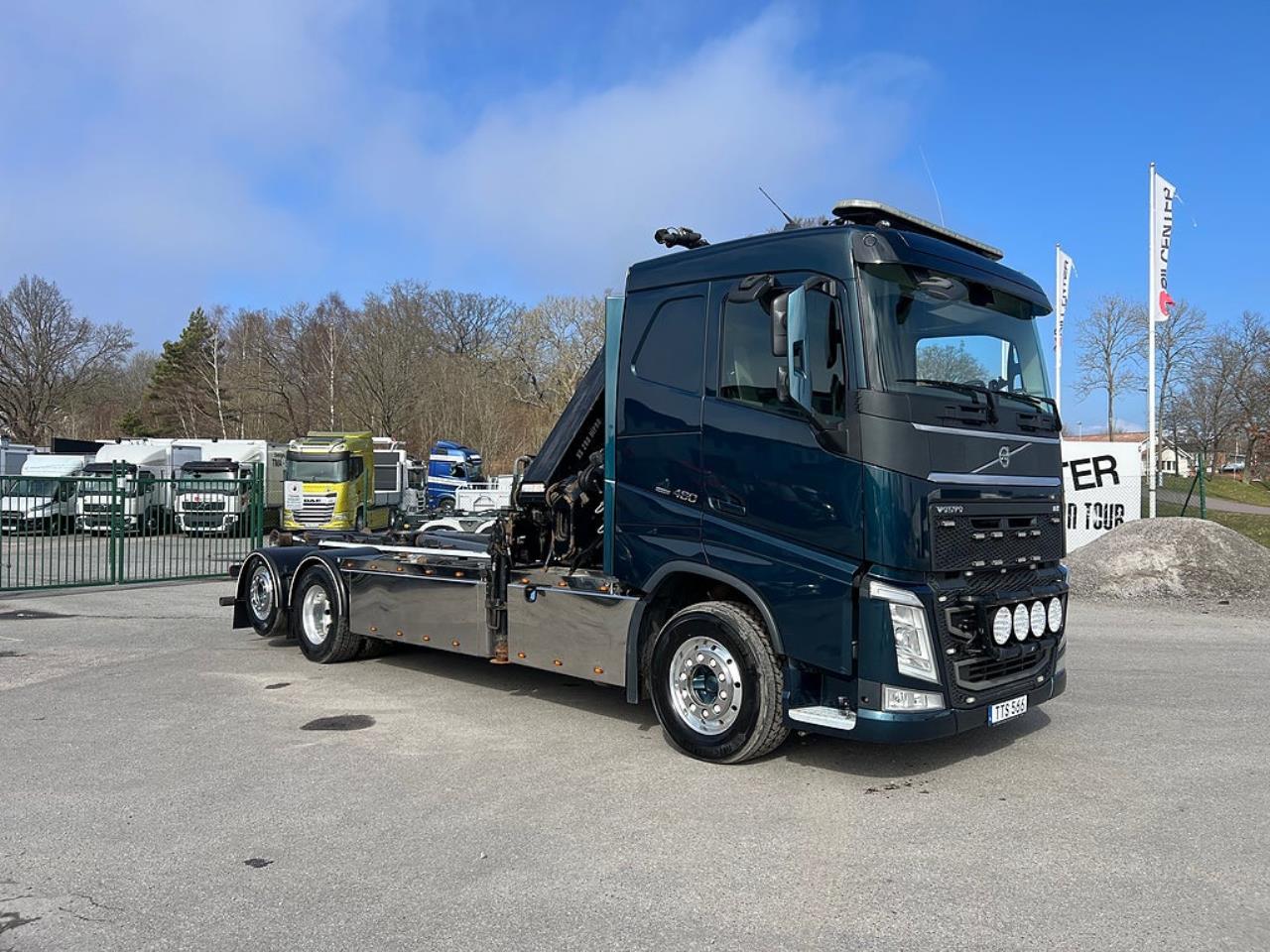 Volvo FH13 460 6x2*4 Kranv&auml;xlare, Hiab 288 Kran, Euro 6 2015 - Kran
