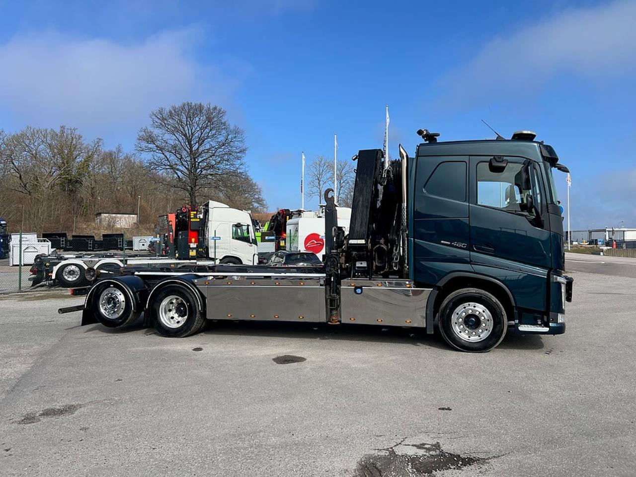 Volvo FH13 460 6x2*4 Kranv&auml;xlare, Hiab 288 Kran, Euro 6 2015 - Kran